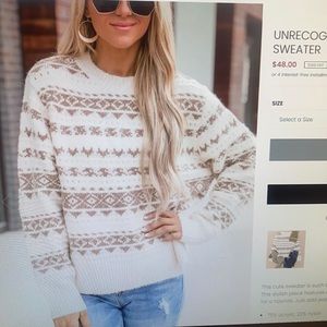Unrecognizable love fair isla mocha sweater